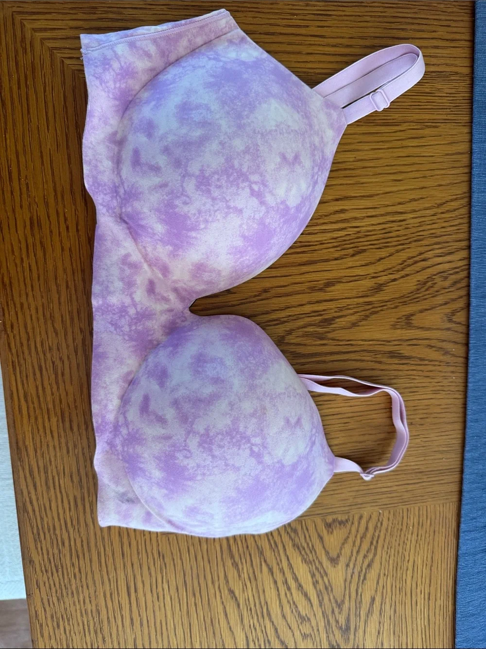 Victoria's Secret Pastel Lavender Tie-Dye Push-Up Bra
